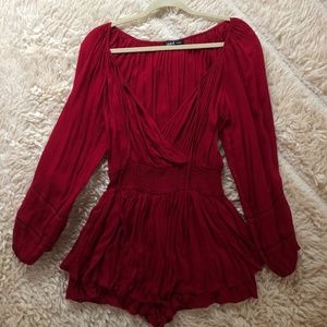 Forver 21 Red Hot Romper!